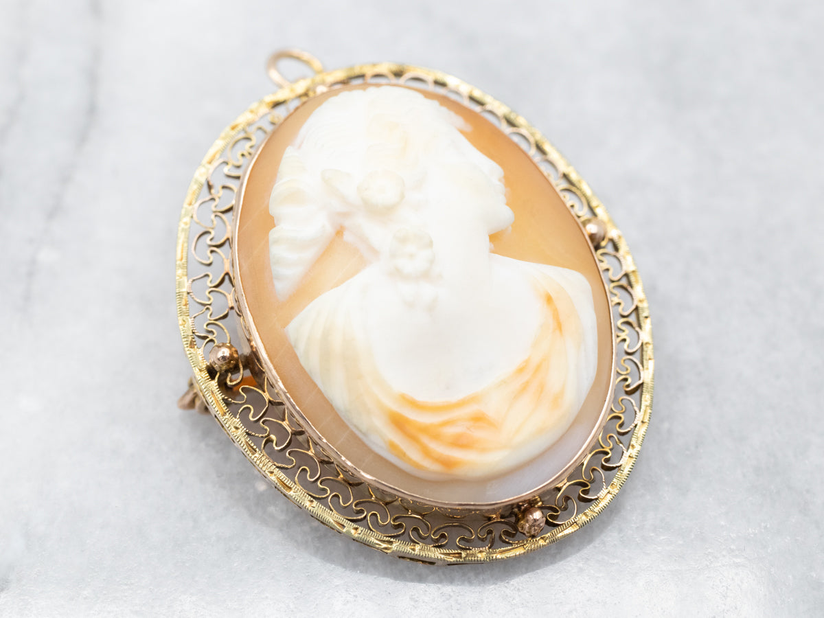 Timeless Cameo Brooch or Pendant