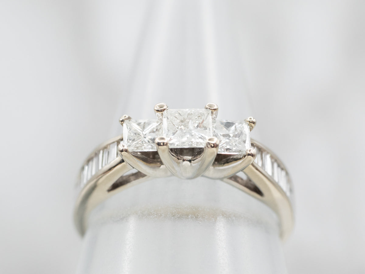 Modern Princess Cut Diamond Engagement Ring