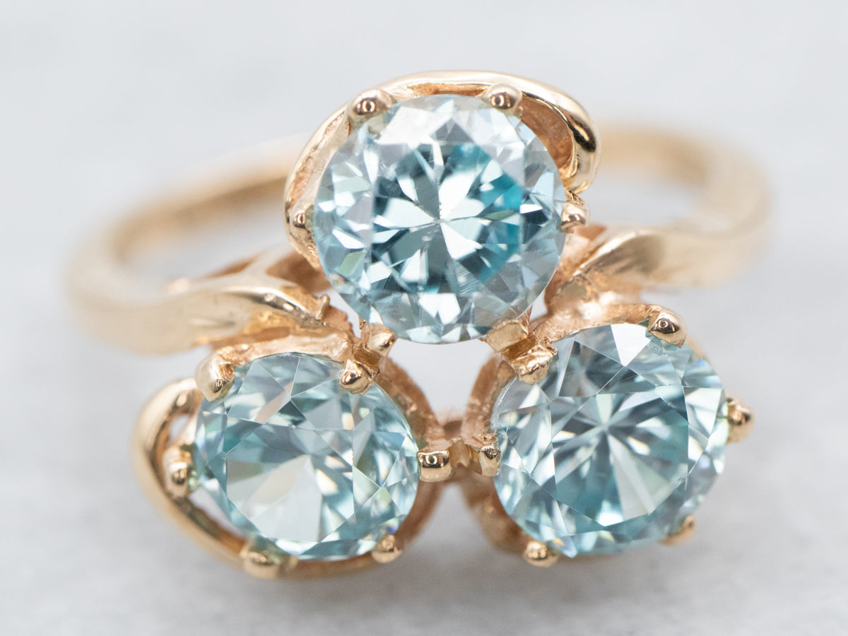 Vintage Zircon Cluster Ring