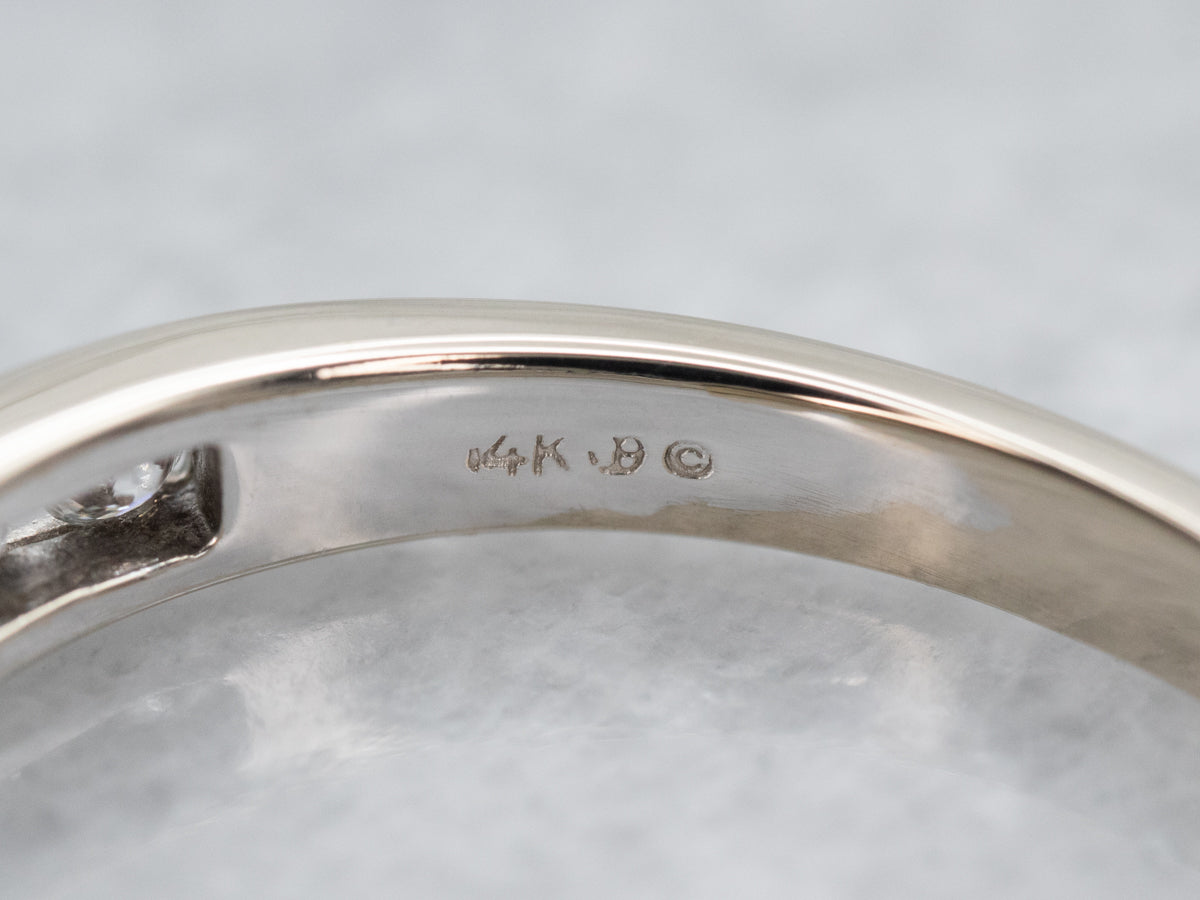 Curved Channel Set Diamond Band