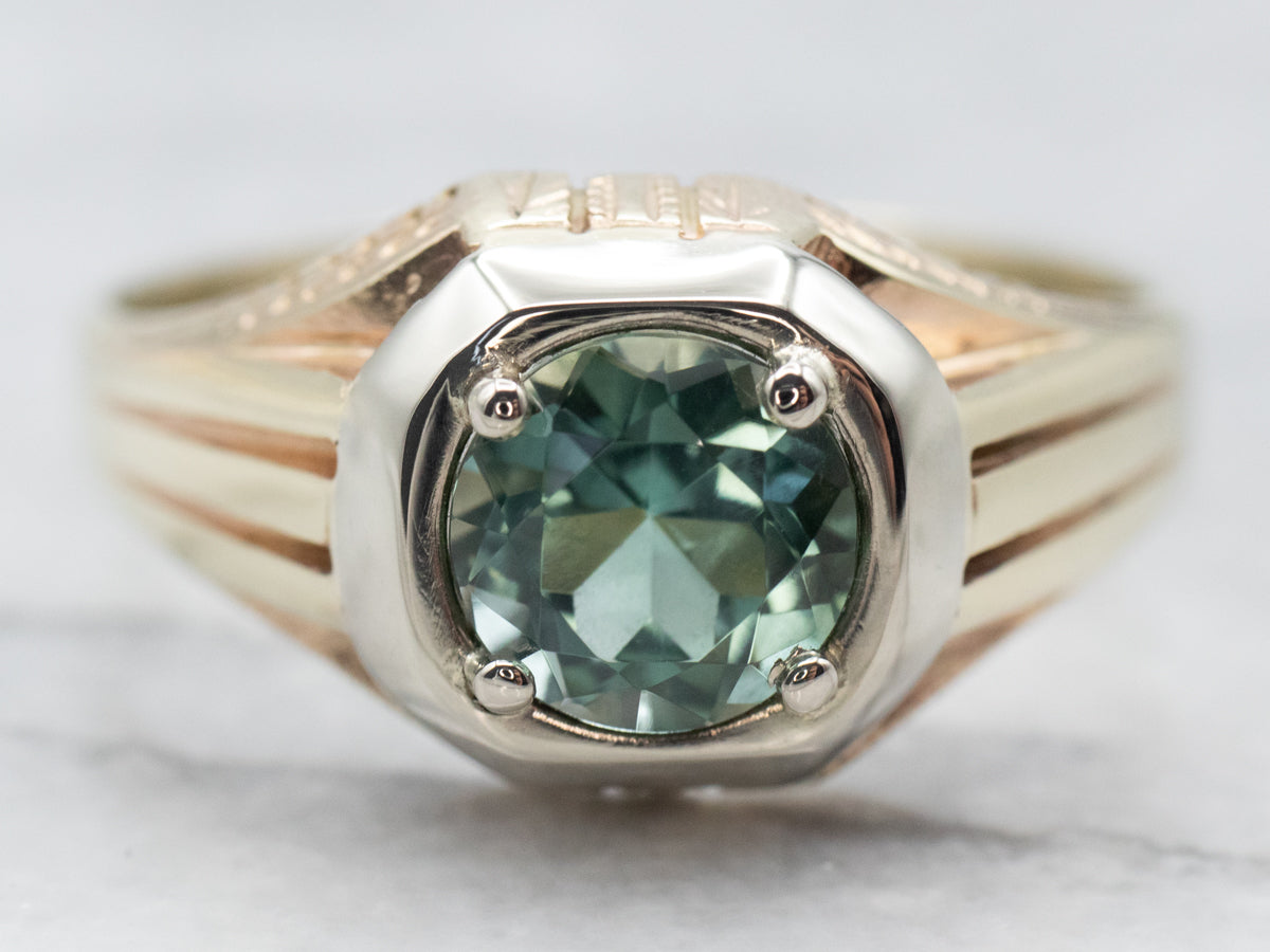 Men's Retro Tourmaline Ring