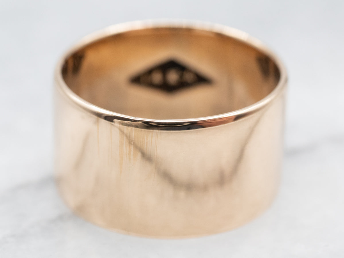 Yellow Gold Wide Band