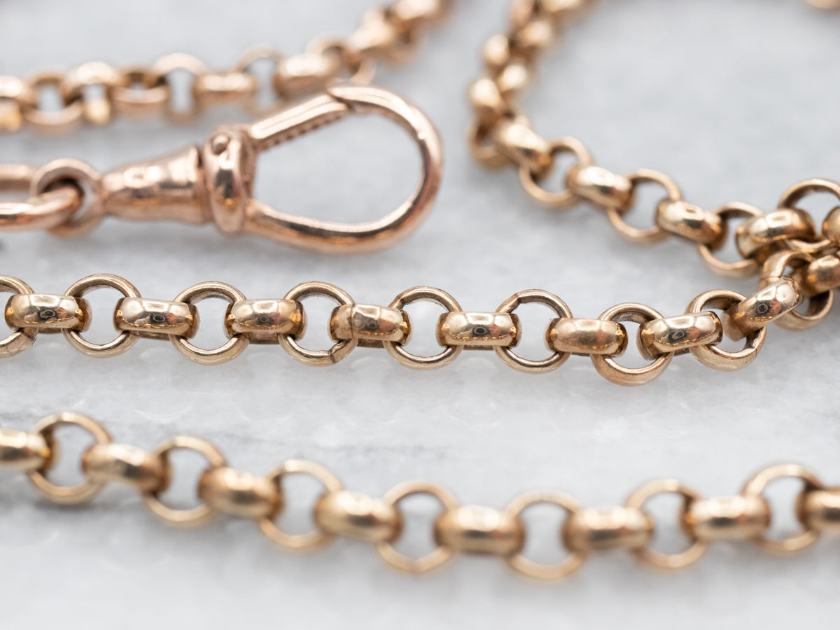 Classic Yellow Gold Rolo Chain