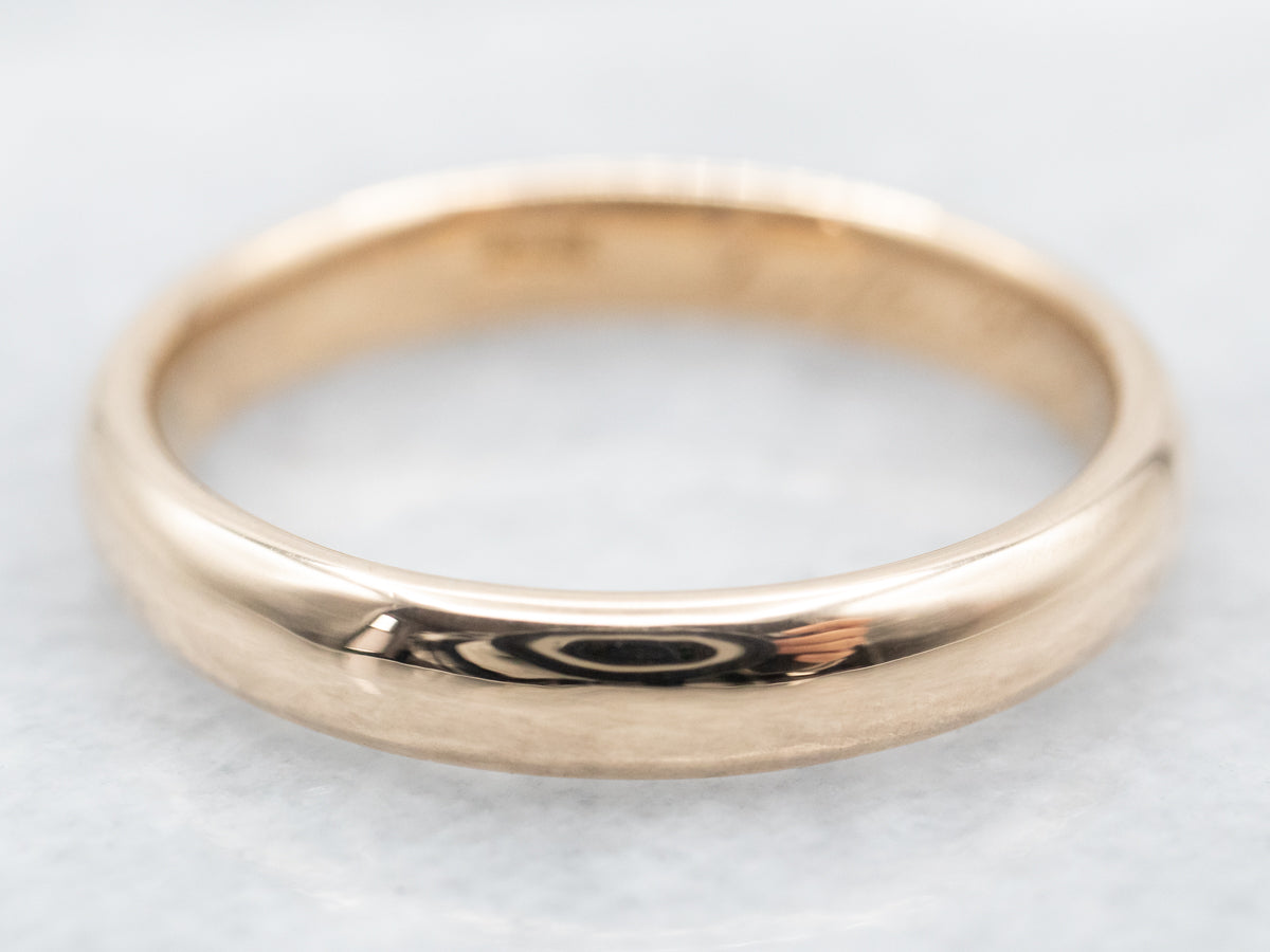 Plain Yellow Gold Band