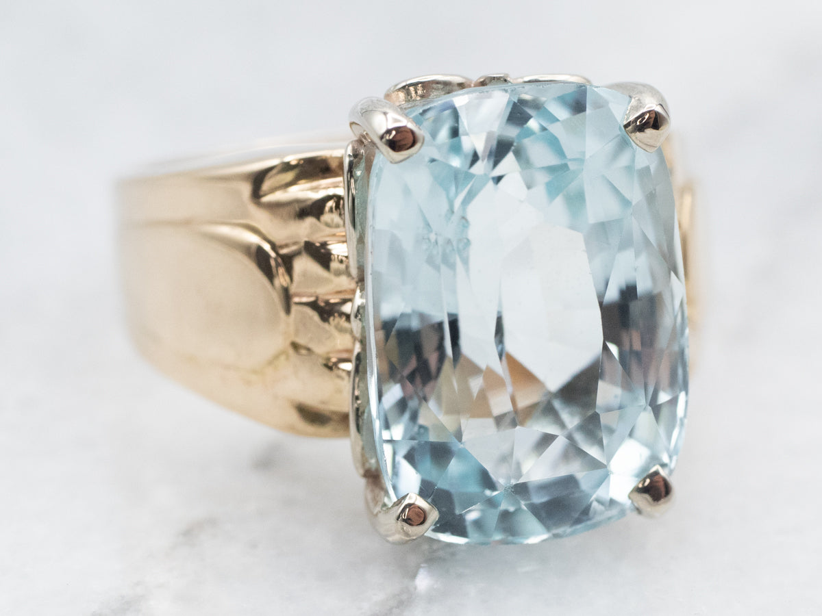 Vintage Blue Topaz Cocktail Ring