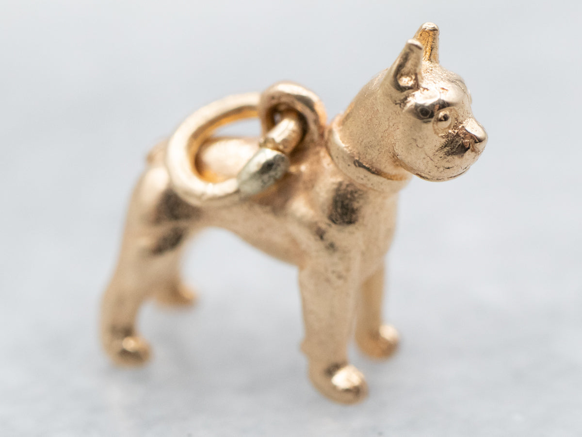 boxer dog charm