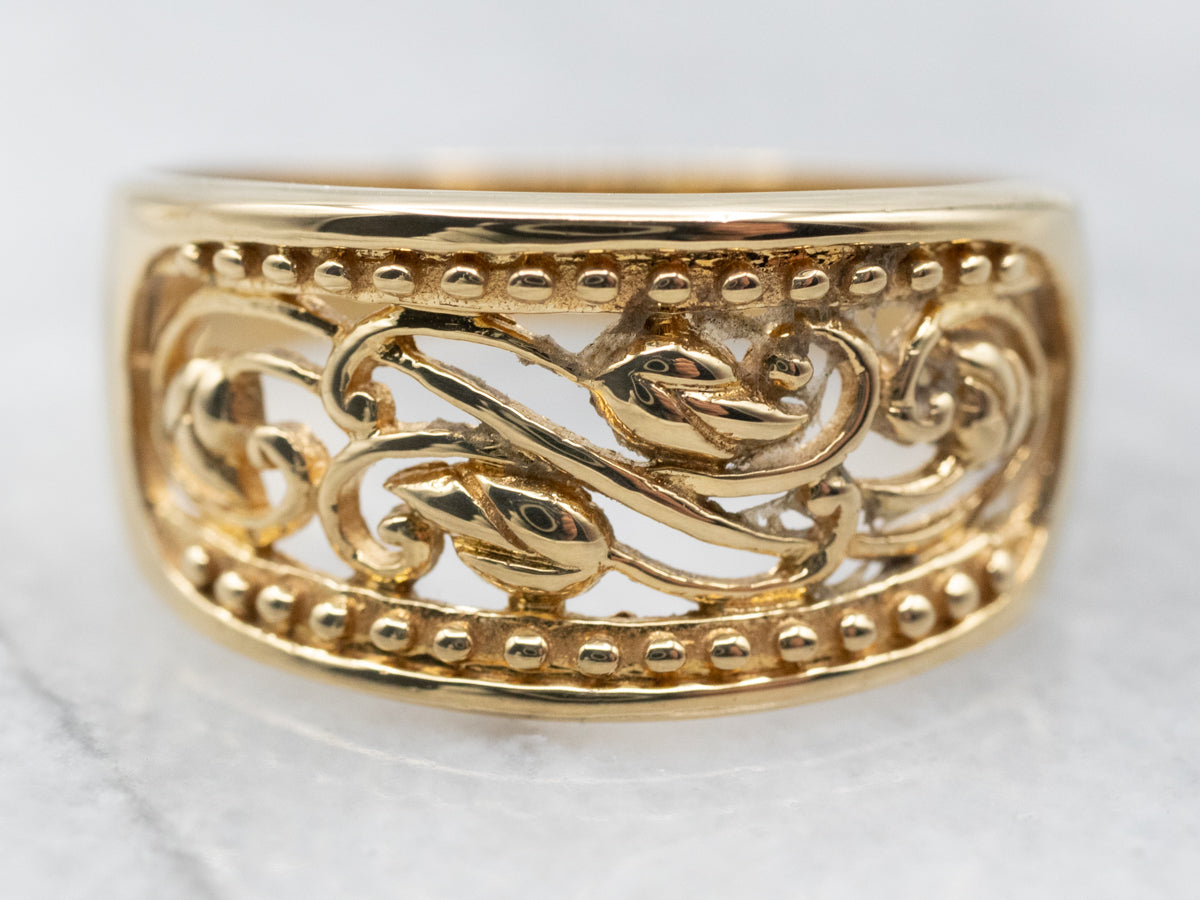 Gold Filigree Band