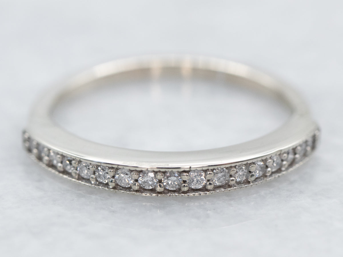 Thin Diamond Wedding Band