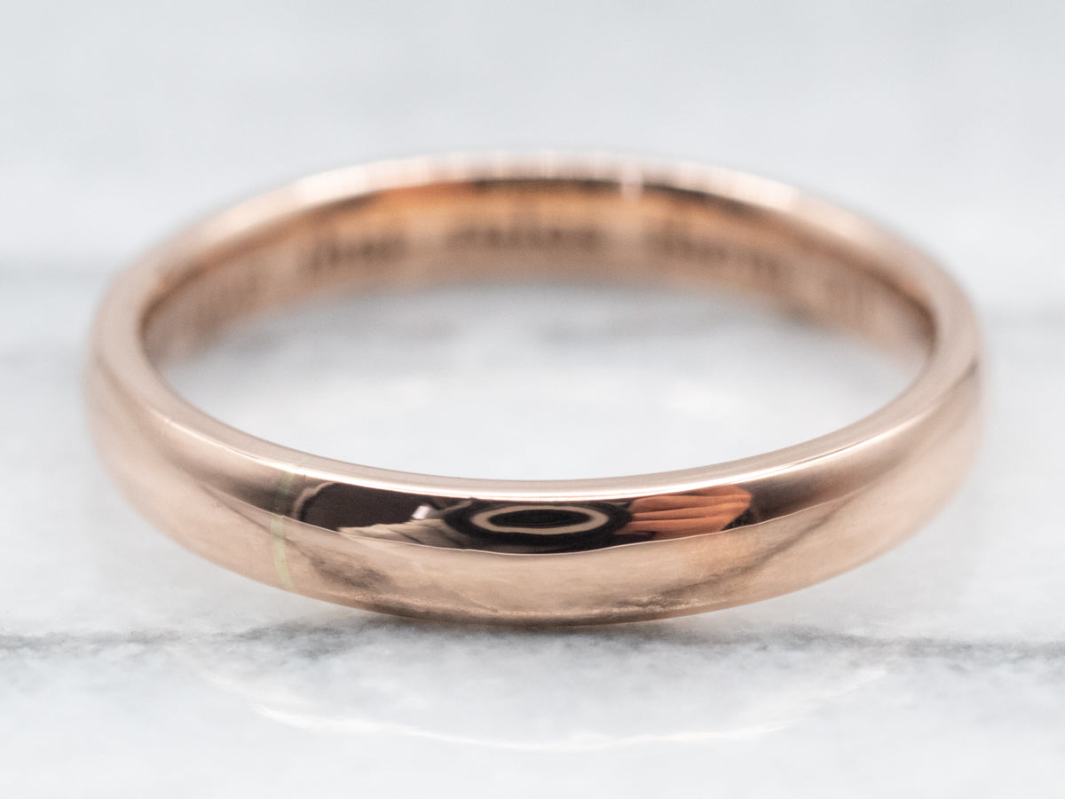 One Ring to Rule Them All Rose Gold Band