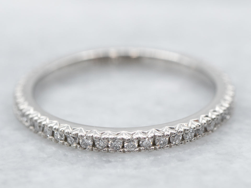 Platinum Diamond Encrusted Eternity Band