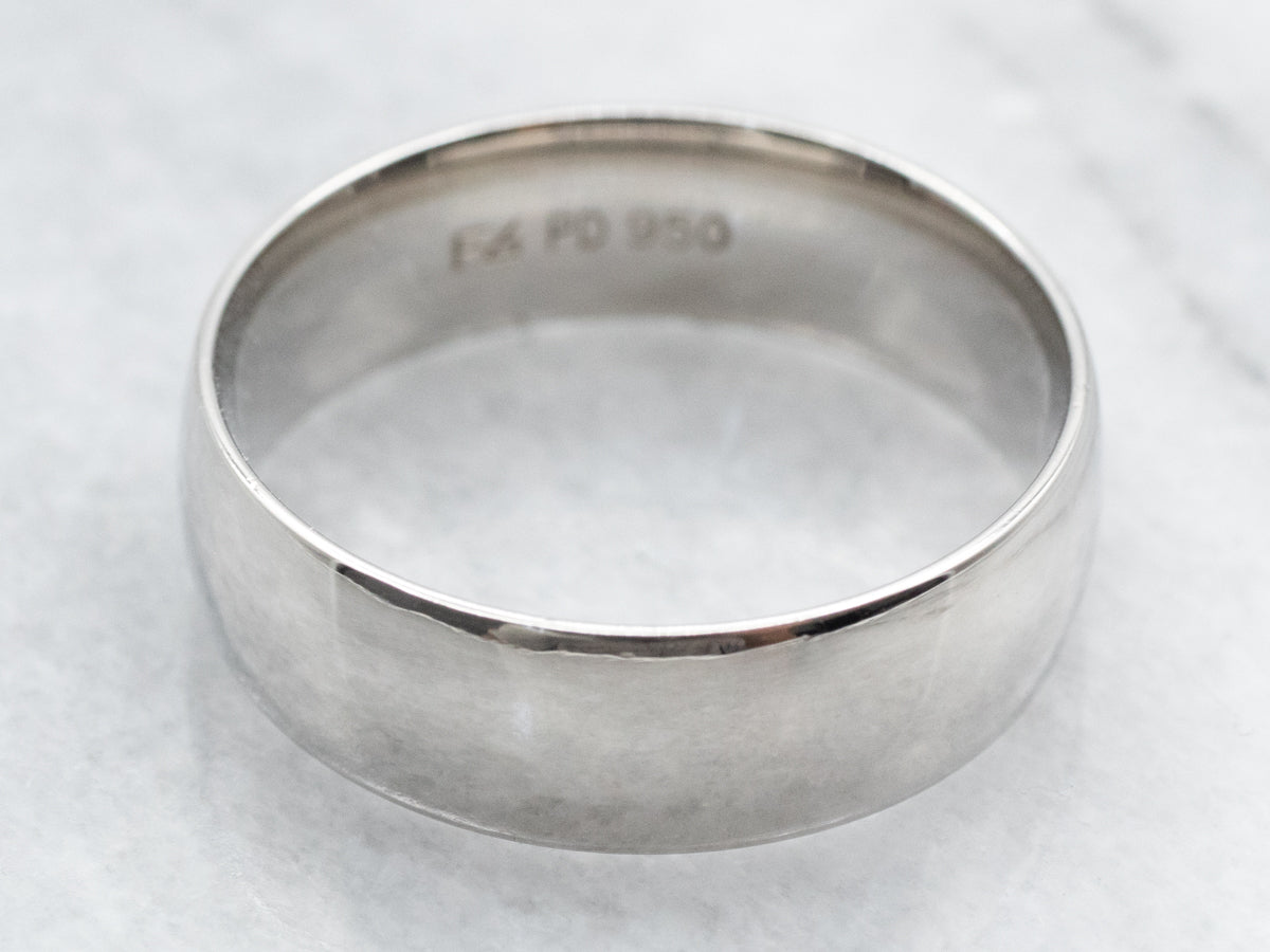 Polished Platinum Wedding Band