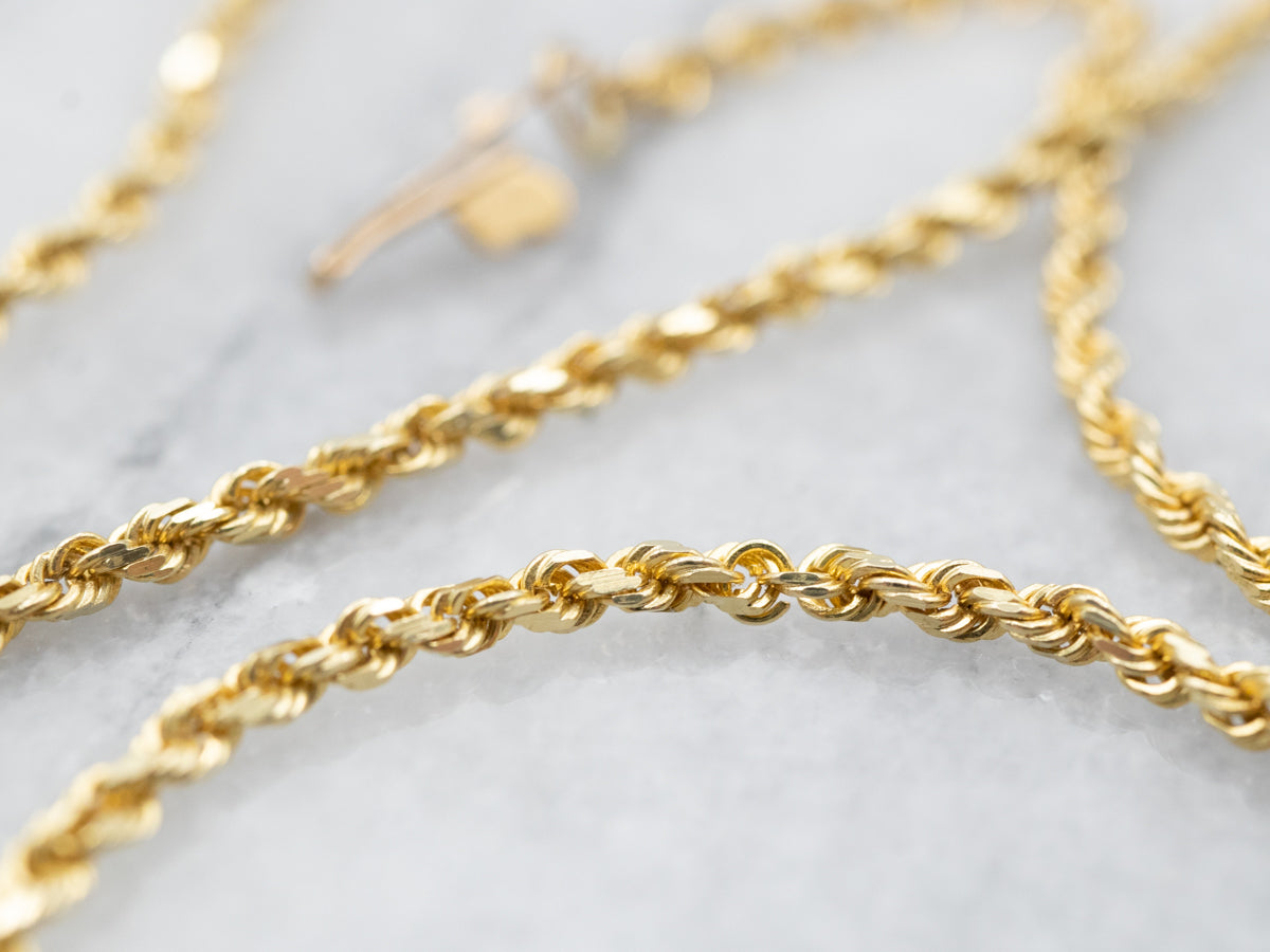 18-Karat Gold Rope Twist Chain