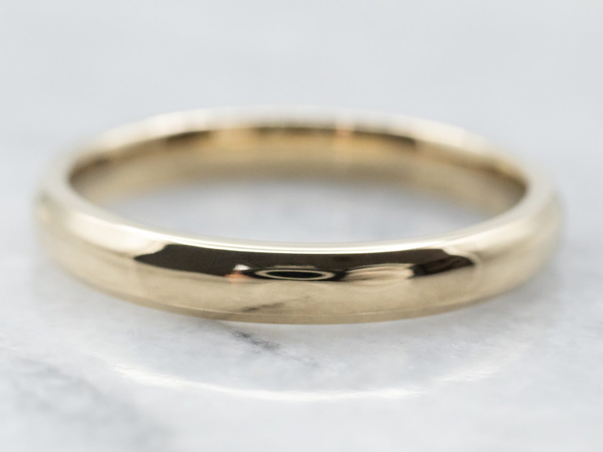 Classic Yellow Gold Band