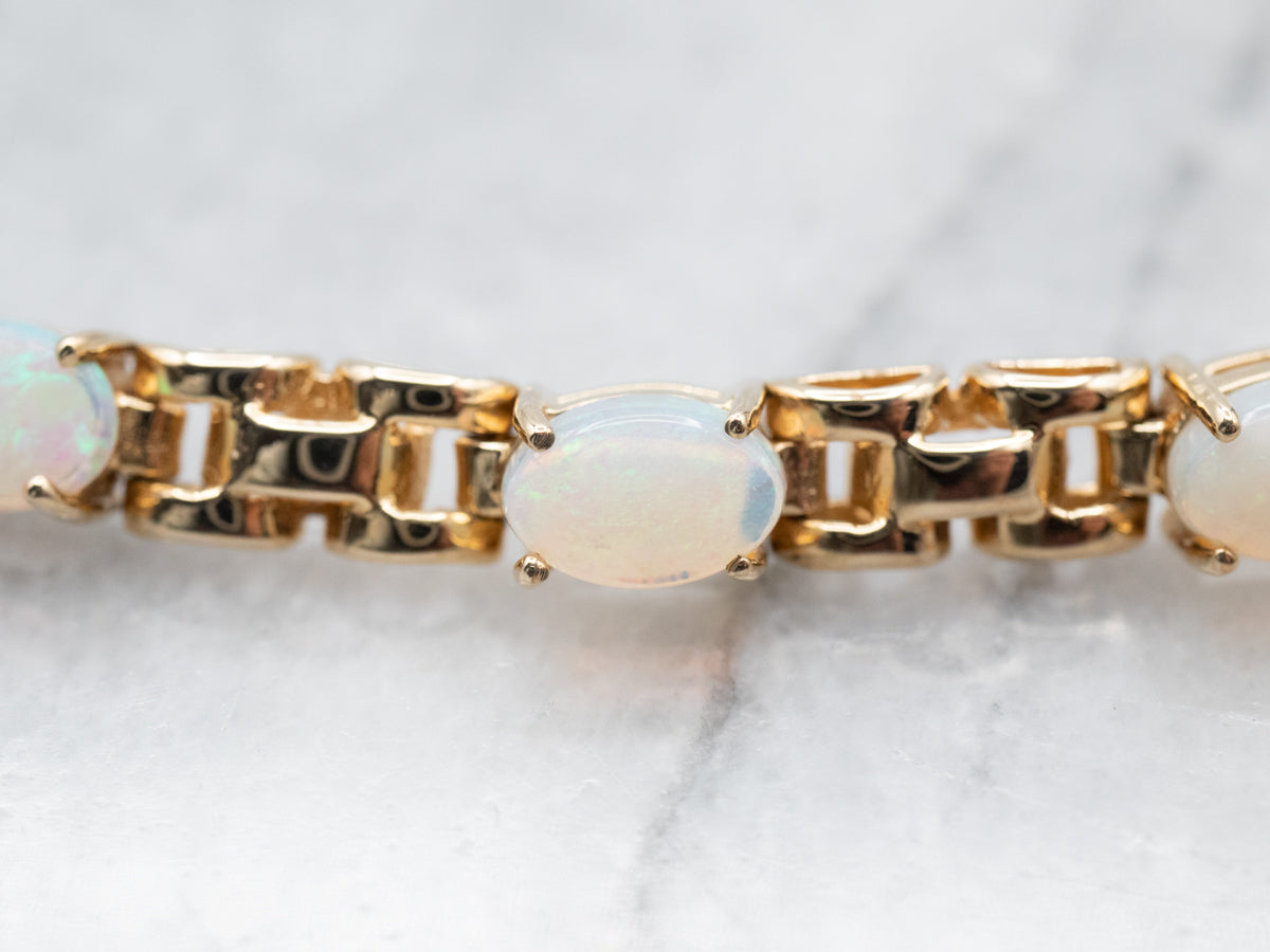 Gorgeous Vintage YGF hotsell Opal Link Bracelet