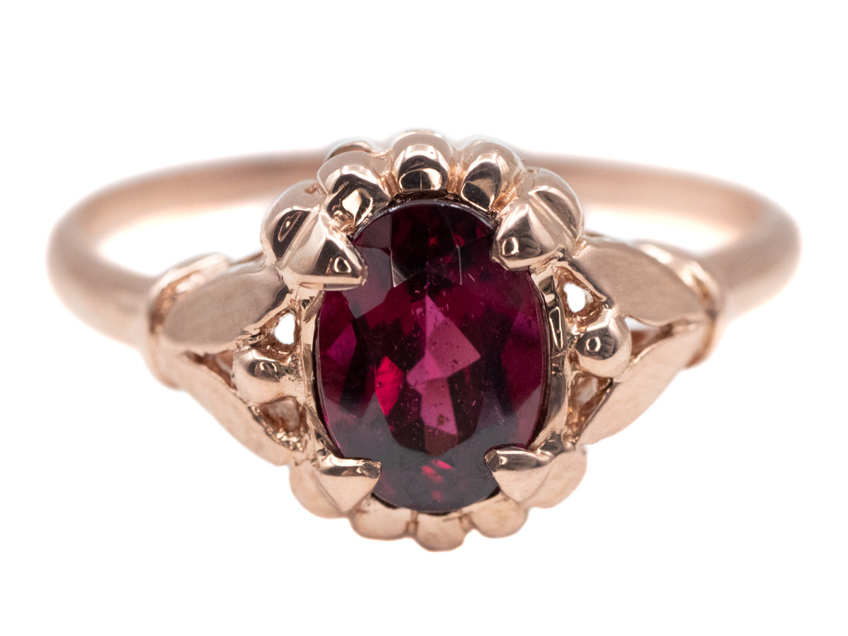 Garnet Solitaire Abigail Ring