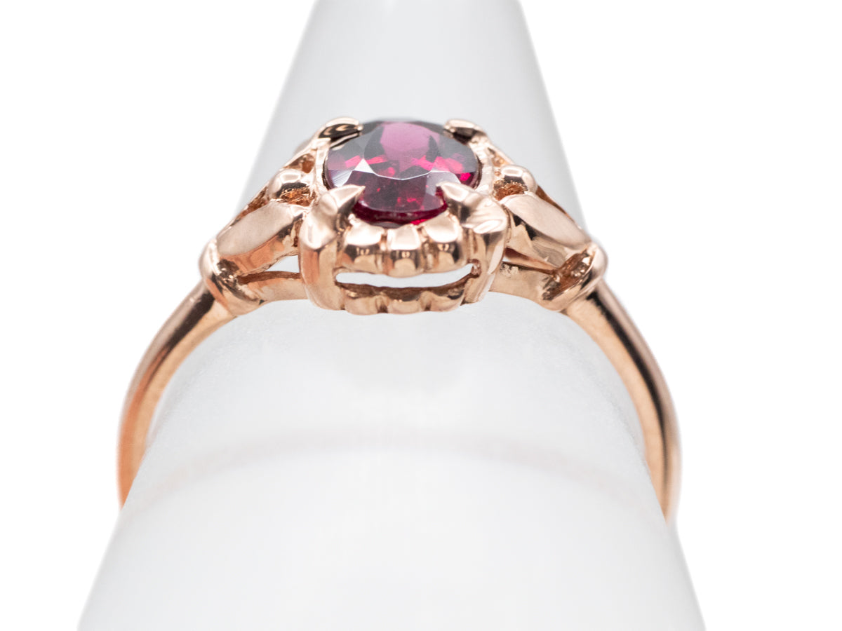 Garnet Solitaire Abigail Ring