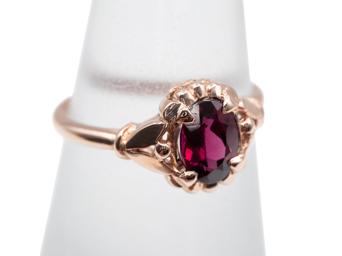 Garnet Solitaire Abigail Ring