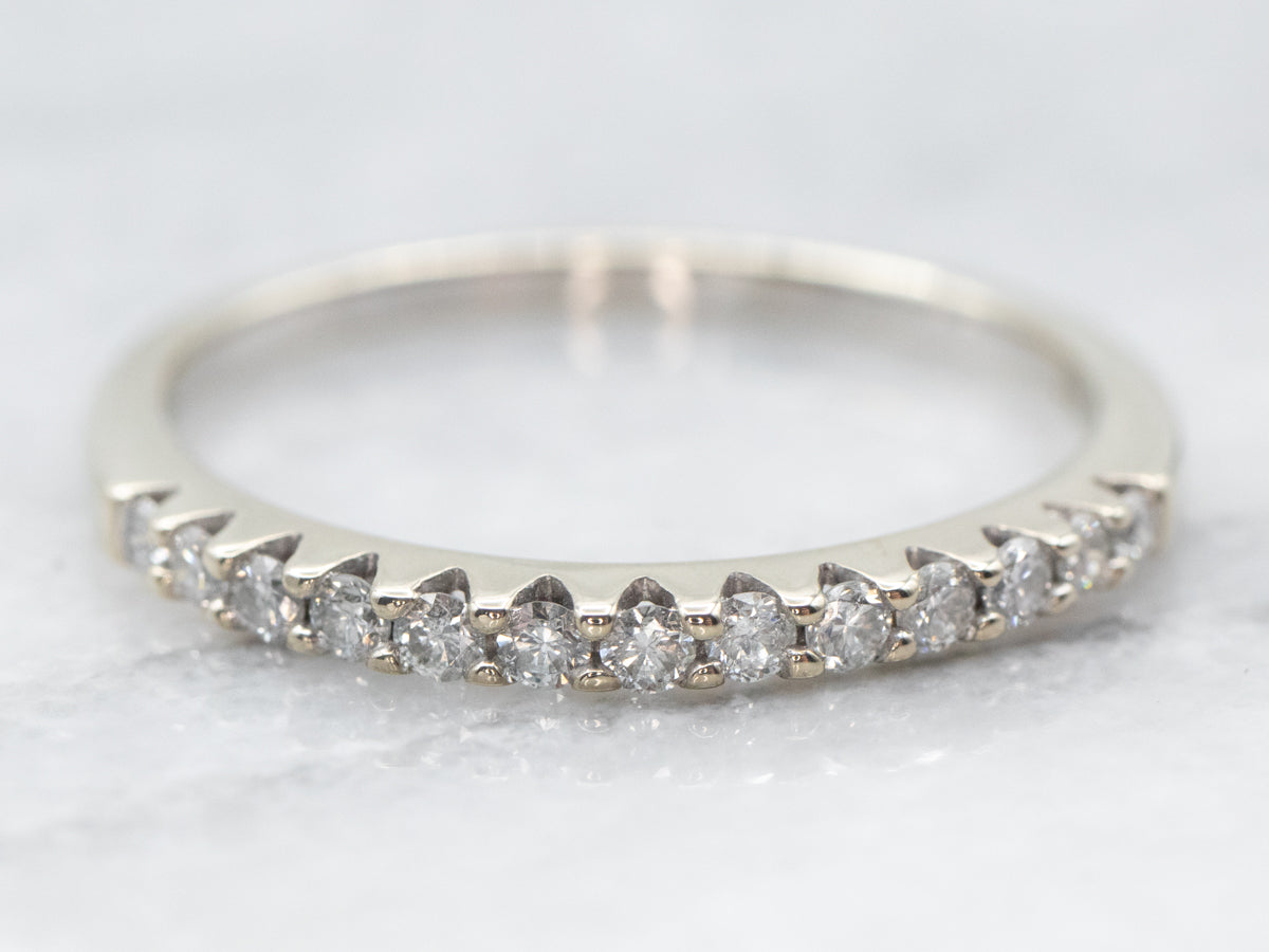 Thin Diamond Wedding Band