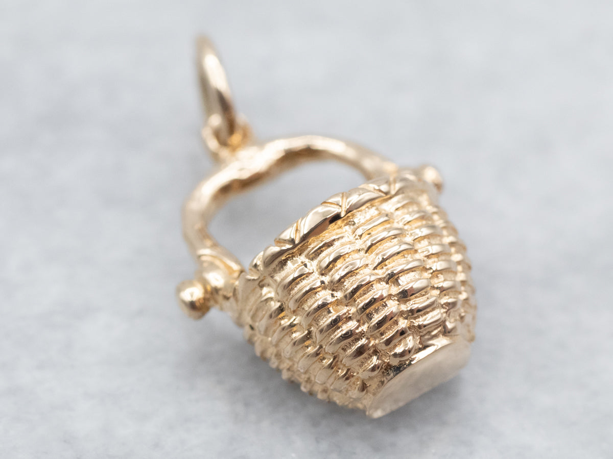 Vintage Nantucket Basket Charm