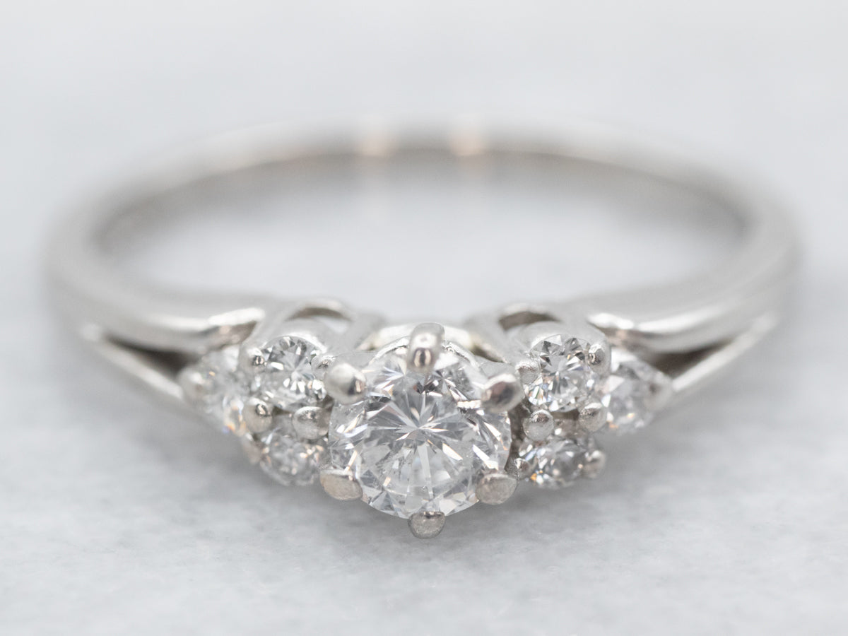 Platinum Diamond Engagement  Ring