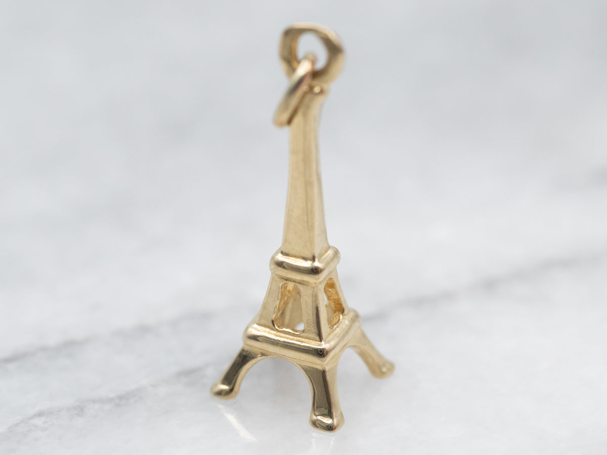 Yellow Gold Eiffel Tower Charm