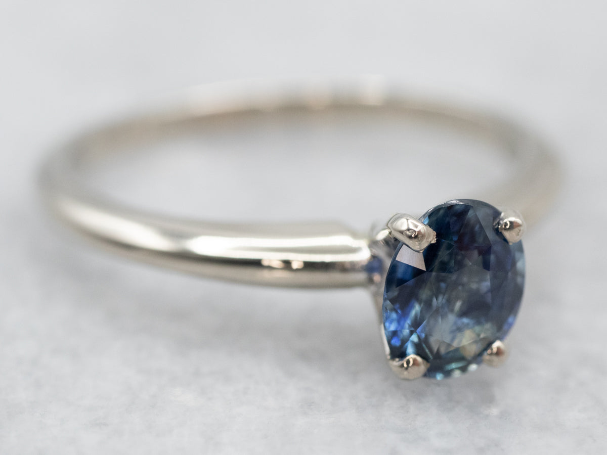 Sweet Solitaire Sapphire Engagement Ring