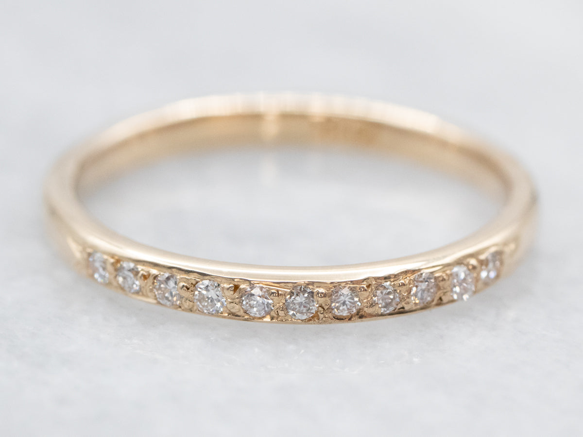 Vintage Gold Diamond Band