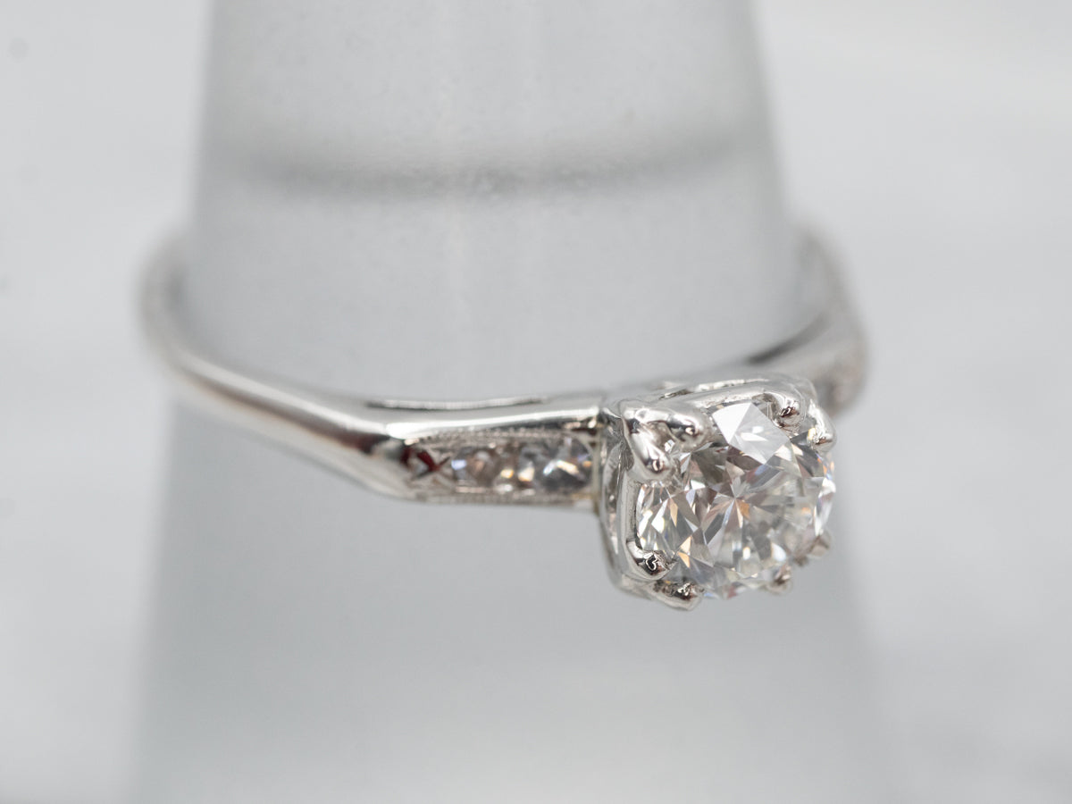 Platinum IGI Certified Diamond Engagement Ring