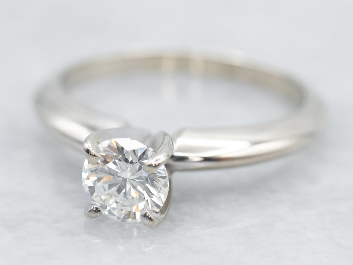 Classic White Gold Diamond Solitaire Engagement Ring