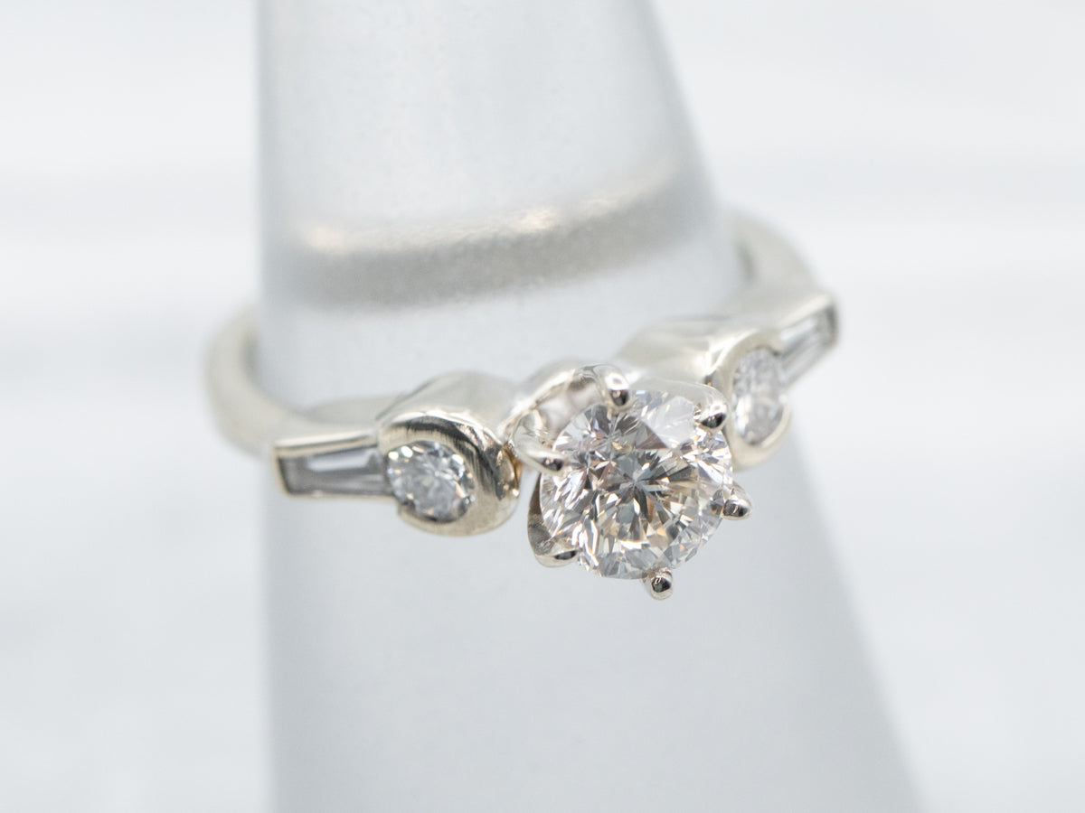 Modernist Diamond Engagement Ring