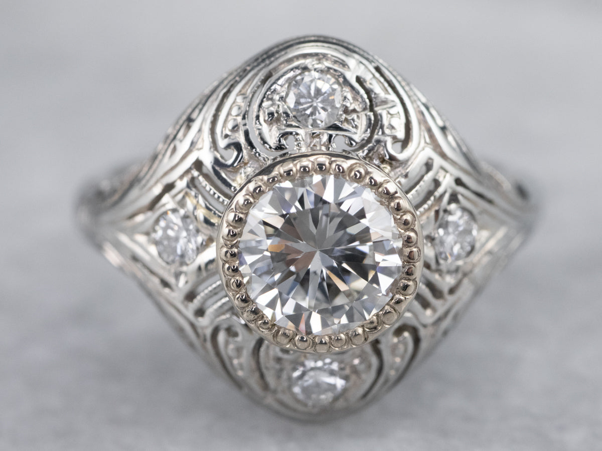 Art Deco Diamond Dinner Ring