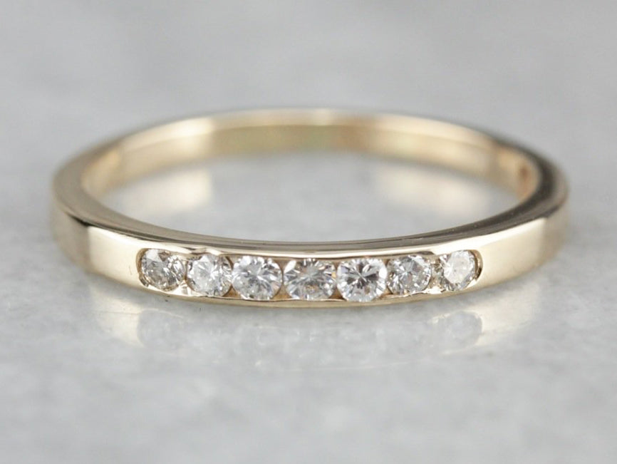 Yellow Gold Diamond Wedding Band