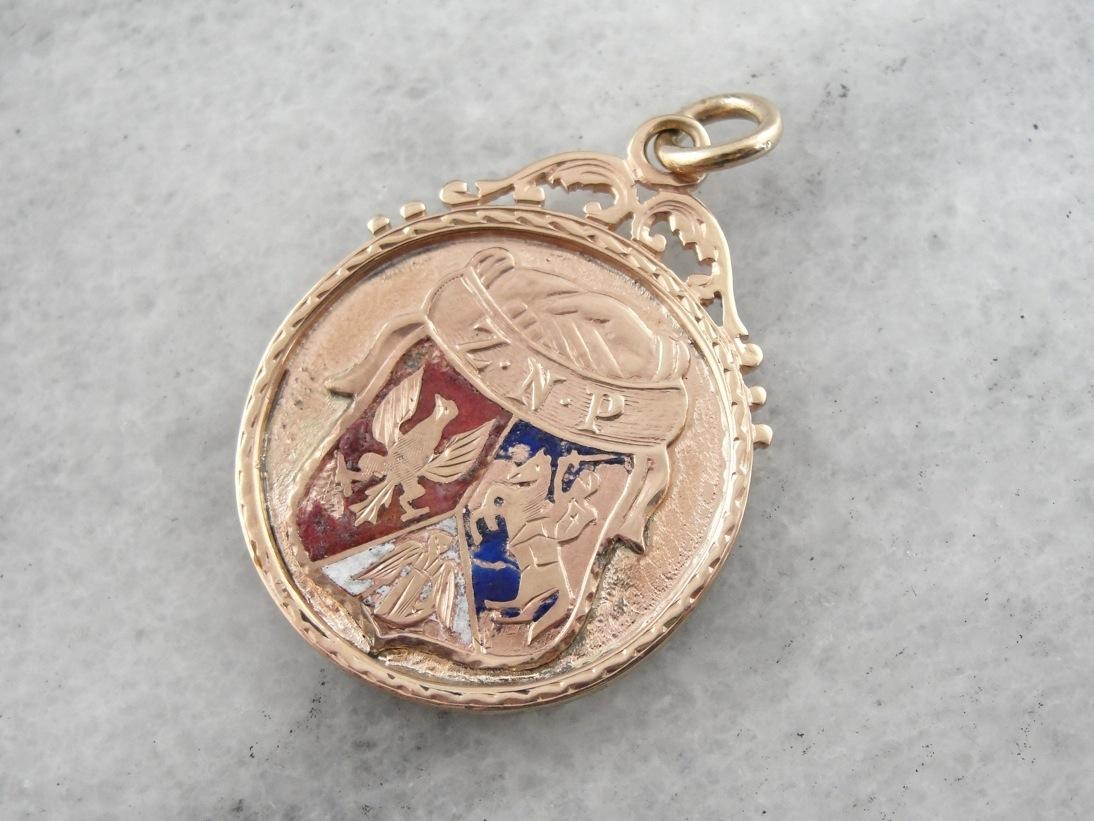 Reversible Vintage Masonic Pendant