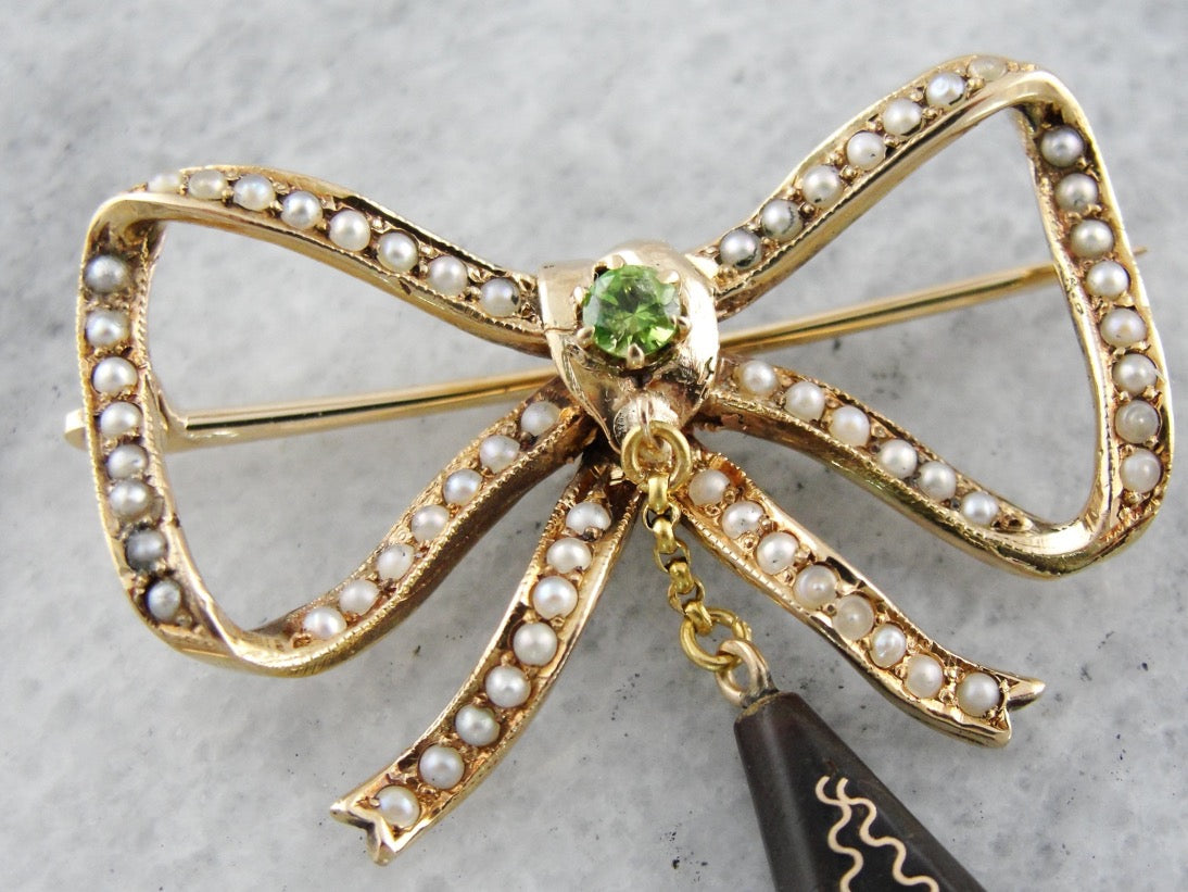 Pearl Bow 2024 Brooch