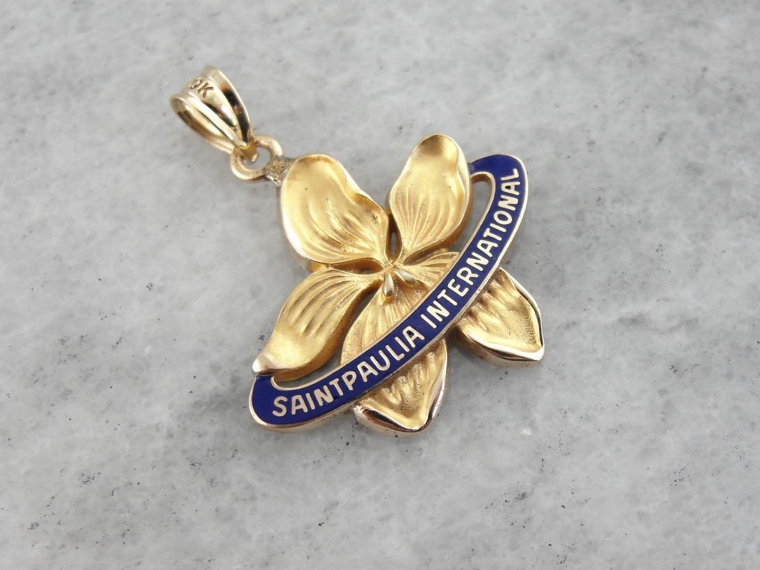 Saintpaulia International, African Violet Floral Pendant