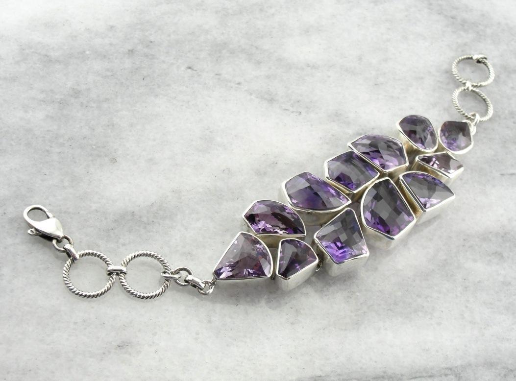 Rock Candy, Fabulous and Fun Amethyst Bracelet