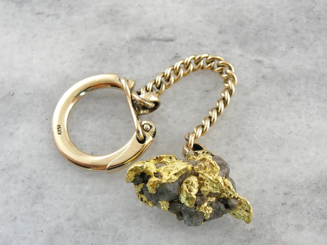 Solid gold keychain shop