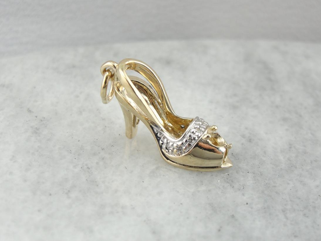 Diamond Pumps High Heel Charm