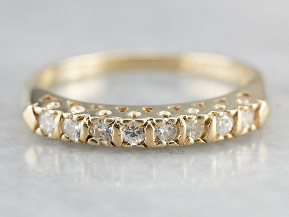 Yellow Gold Diamond Wedding Band