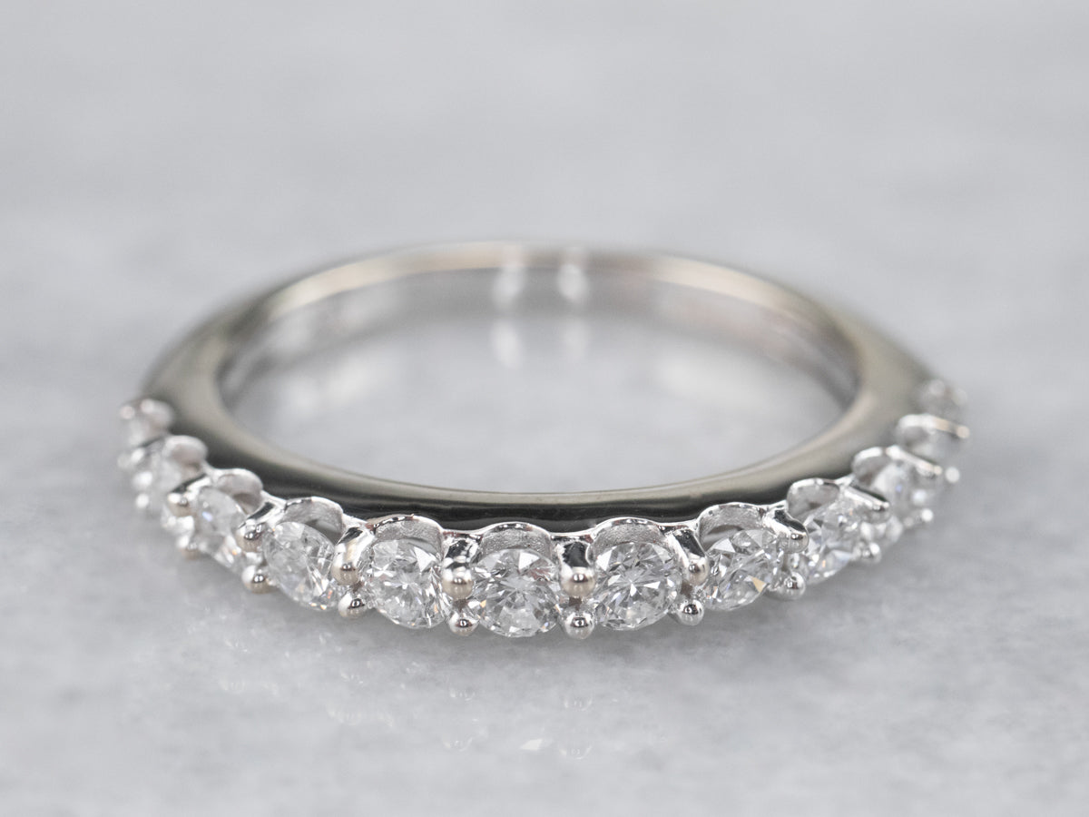 Diamond White Gold Wedding Band