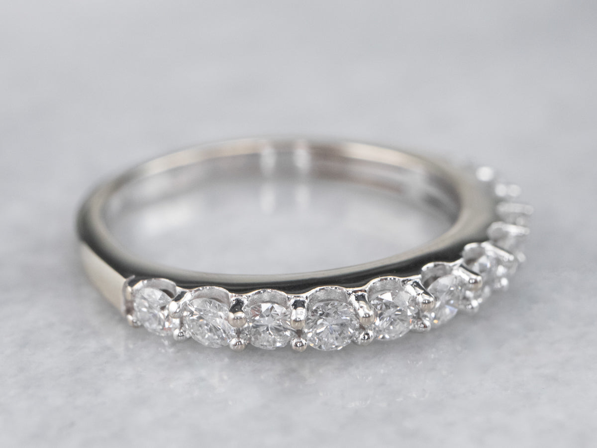 Diamond White Gold Wedding Band