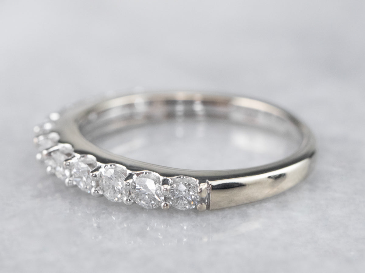 Diamond White Gold Wedding Band