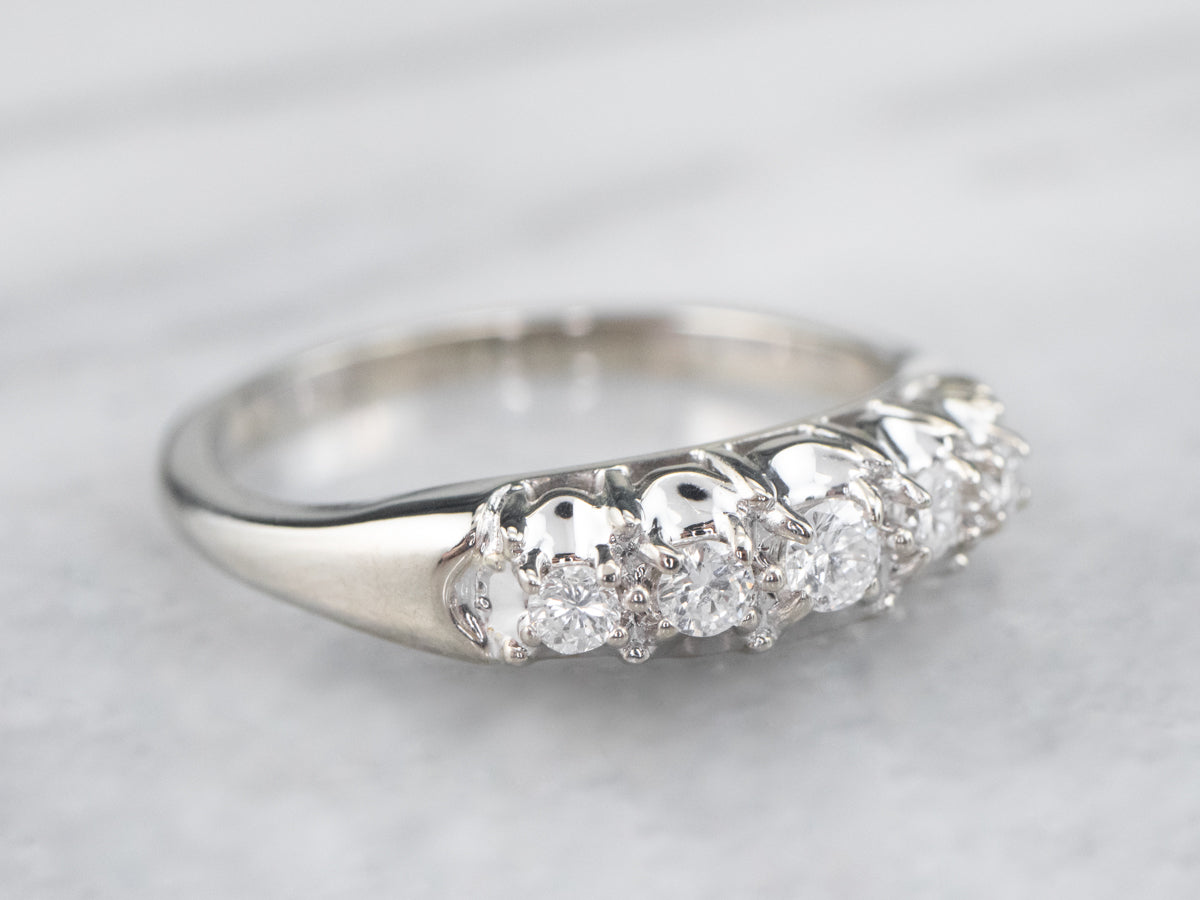 Diamond White Gold Wedding Band