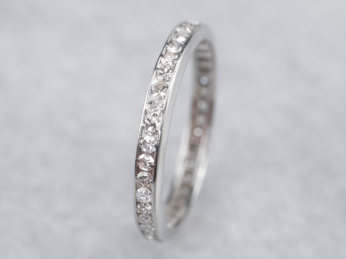 Platinum and Diamond Eternity Band