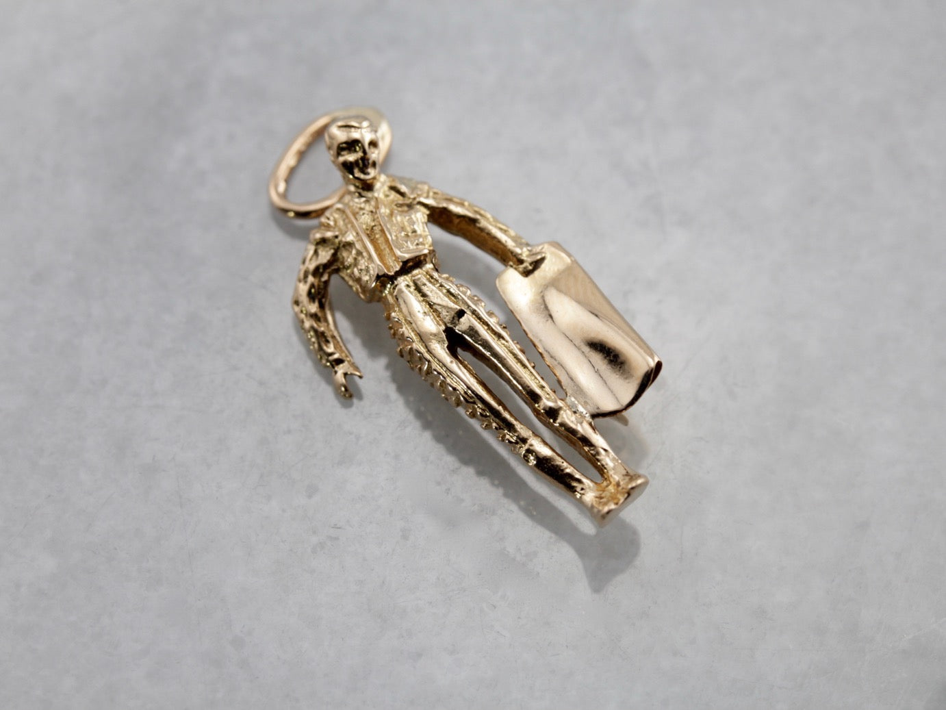 Matador Charm, Bullfighter Charm in Yellow Gold