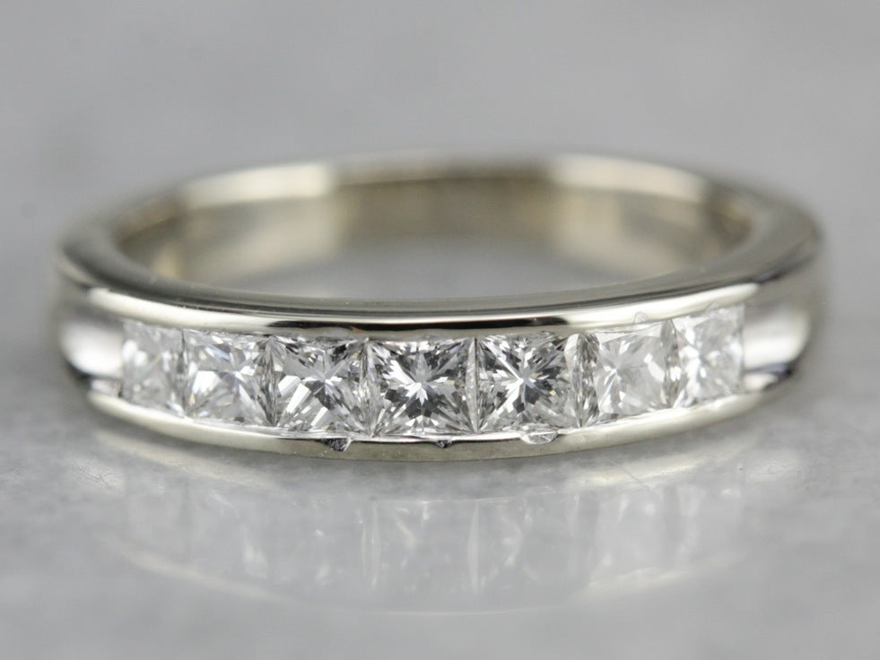 Princess Cut Diamond Band