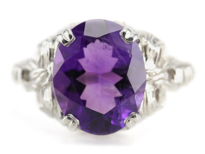 Amethyst Cocktail Ring in The Betty Setting