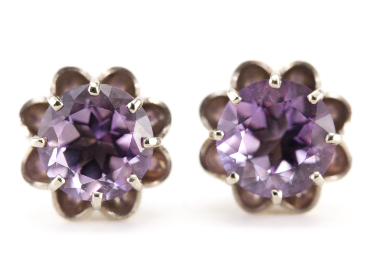 The MSJ Grace Amethyst Earrings