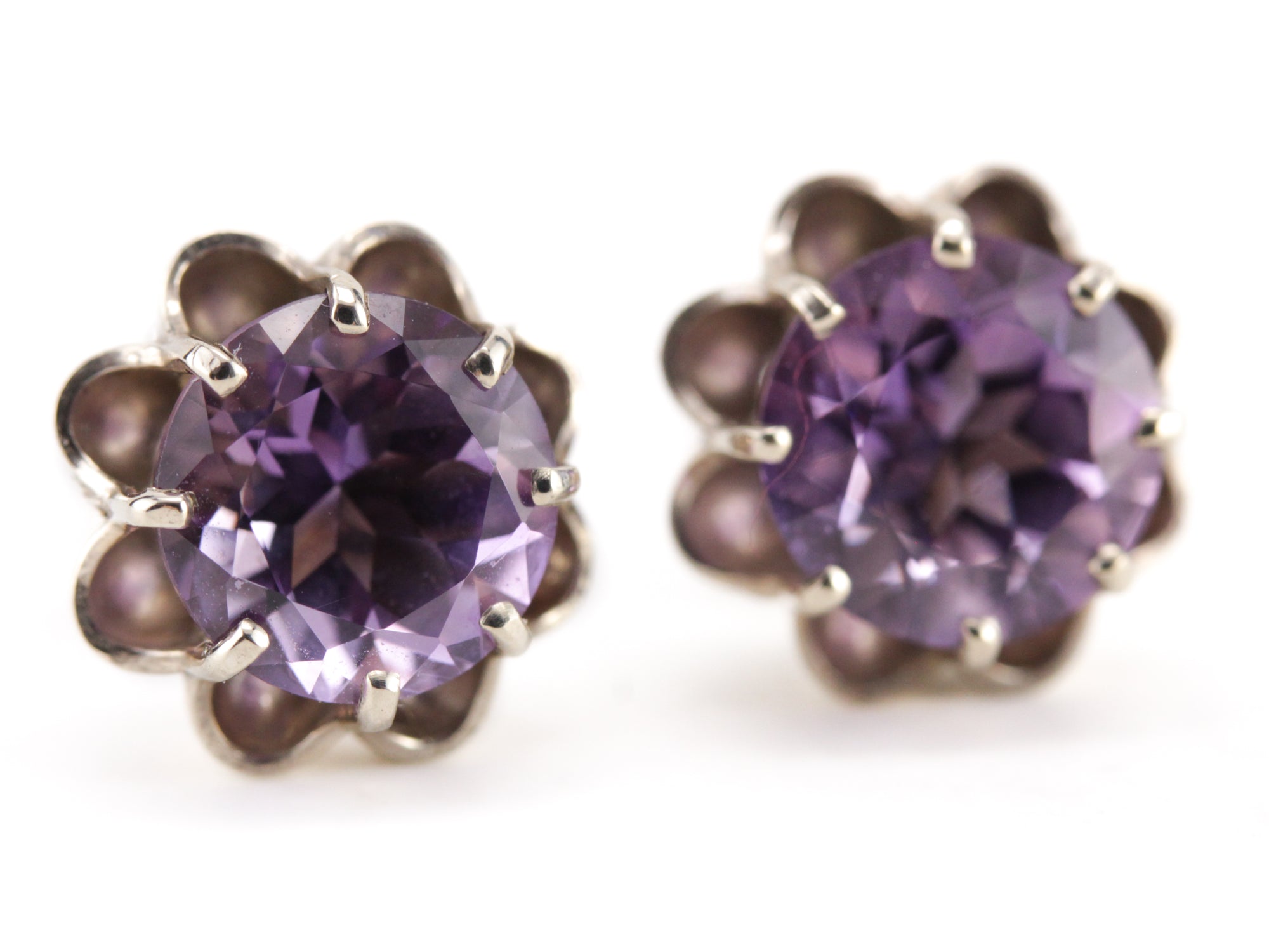 The MSJ Grace Amethyst Earrings