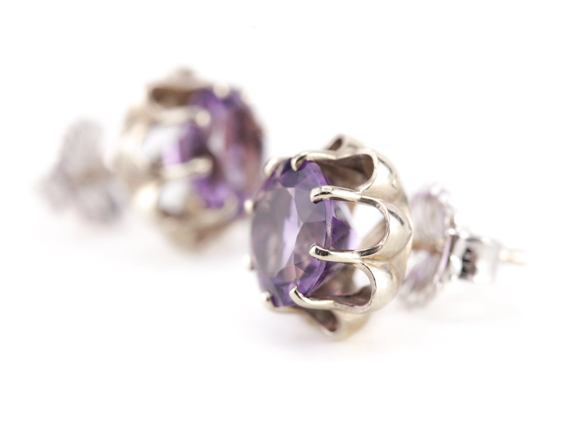 The MSJ Grace Amethyst Earrings